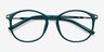 Lindsey Vert PlastiqueMontures de lunettes de vue d'EyeBuyDirect, Vue Rapprochée