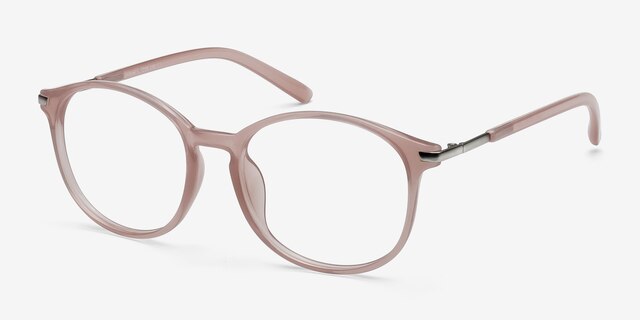 Lindsey Pink PlasticEyeglass Frames from EyeBuyDirect, Angle View