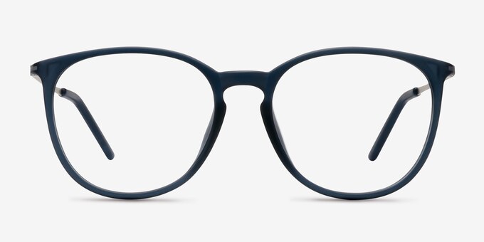 Naomi Matte Blue Plastic Eyeglass Frames