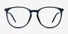 Naomi Matte Blue MetalEyeglass Frames from EyeBuyDirect, Front View