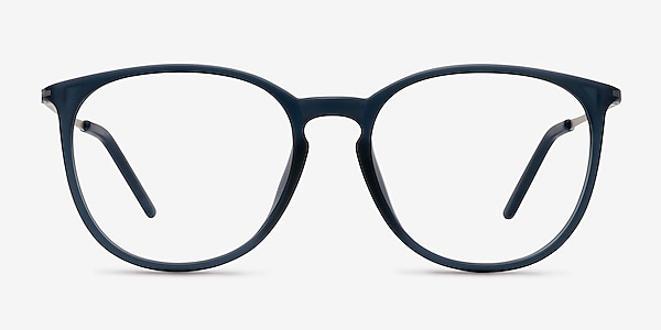 Naomi Matte Blue Plastic Eyeglass Frames