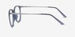 Naomi Matte Blue MetalEyeglass Frames from EyeBuyDirect, Side View