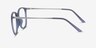 Naomi Matte Blue MetalEyeglass Frames from EyeBuyDirect, Side View