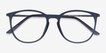 Naomi Matte Blue MetalEyeglass Frames from EyeBuyDirect, Closed View