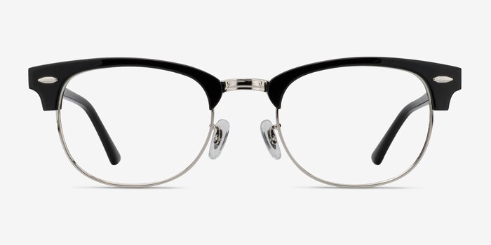 Sweet Janet Black Silver Acetate-metal Eyeglass Frames from EyeBuyDirect