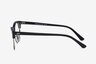 Sweet Janet Navy Silver AcetateEyeglass Frames from EyeBuyDirect, Side View