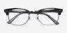 Sweet Janet Navy Silver AcetateEyeglass Frames from EyeBuyDirect, Closed View
