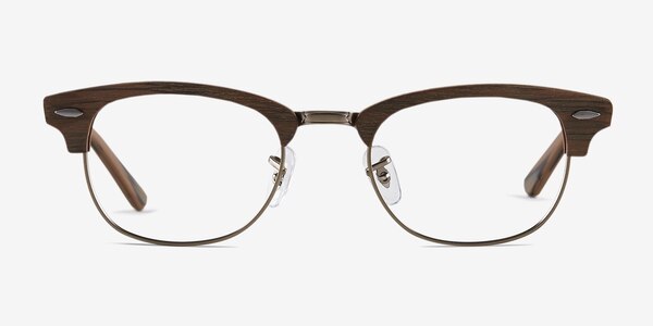 Sweet Jane Brun Wood-texture Montures de lunettes de vue