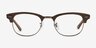 Sweet Jane Brown Wood-textureEyeglass Frames from EyeBuyDirect, Front View