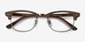 Sweet Jane Brown Wood-textureEyeglass Frames from EyeBuyDirect, Closed View