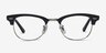 Sweet Jane Navy Silver AcetateEyeglass Frames from EyeBuyDirect, Front View