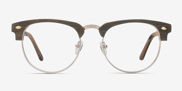 Esteban Brown AcetateEyeglass Frames from EyeBuyDirect, Front View