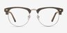 Esteban Brown AcetateEyeglass Frames from EyeBuyDirect, Front View