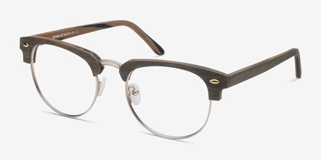 Esteban Brown AcetateEyeglass Frames from EyeBuyDirect, Angle View
