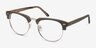 Esteban Brown AcetateEyeglass Frames from EyeBuyDirect, Angle View