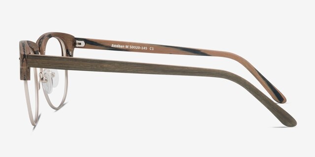 Esteban Brown AcetateEyeglass Frames from EyeBuyDirect, Side View