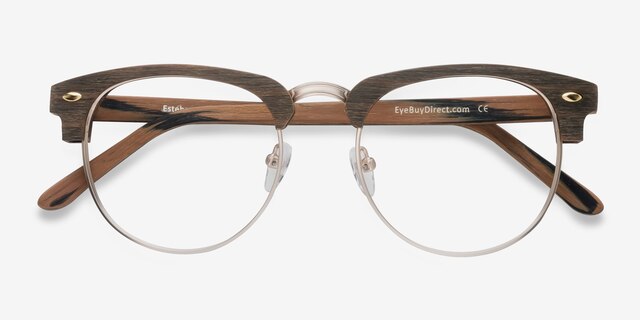 Esteban Brown AcetateEyeglass Frames from EyeBuyDirect, Closed View