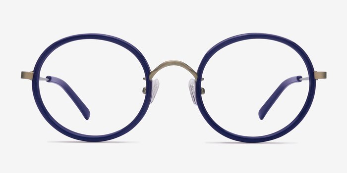 Gemini Navy Acetate Eyeglass Frames from EyeBuyDirect