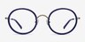 Gemini Navy AcetateEyeglass Frames from EyeBuyDirect, Front View
