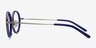 Gemini Navy AcetateEyeglass Frames from EyeBuyDirect, Side View