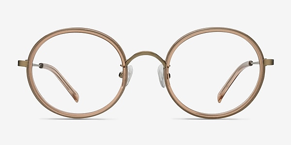 Gemini Light Brown Acetate Eyeglass Frames