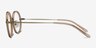 Gemini Light Brown AcétateMontures de lunettes de vue d'EyeBuyDirect, Vue de Côté