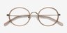 Gemini Light Brown AcétateMontures de lunettes de vue d'EyeBuyDirect, Vue Rapprochée