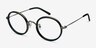 Gemini Black AcetateEyeglass Frames from EyeBuyDirect, Angle View