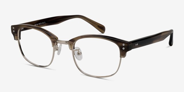 Look Up Brown AcetateEyeglass Frames from EyeBuyDirect, Angle View