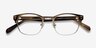 Look Up Brown AcetateEyeglass Frames from EyeBuyDirect, Closed View