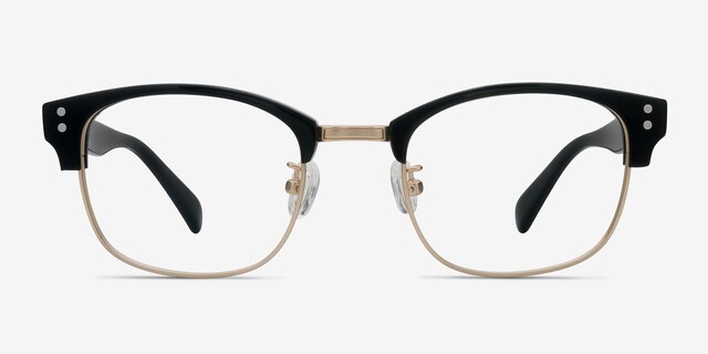 Look Up Black AcetateEyeglass Frames from EyeBuyDirect, Front View