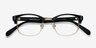 Look Up Black AcetateEyeglass Frames from EyeBuyDirect, Closed View