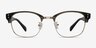 Look Up Clear Gray AcetateEyeglass Frames from EyeBuyDirect, Front View