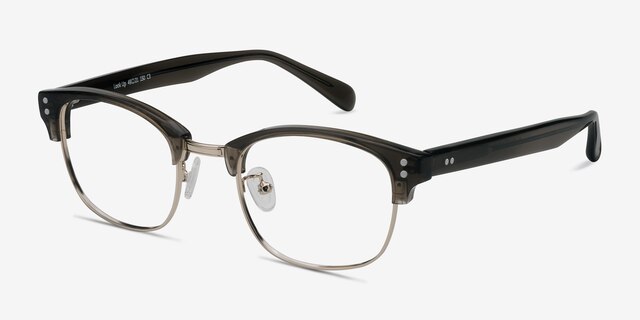 Look Up Clear Gray AcetateEyeglass Frames from EyeBuyDirect, Angle View
