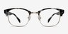 Look Up Gray AcetateEyeglass Frames from EyeBuyDirect, Front View
