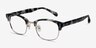 Look Up Gray AcetateEyeglass Frames from EyeBuyDirect, Angle View