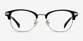 Kinjin Browline Black Full Rim Eyeglasses | Eyebuydirect