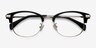 Kinjin Black Acetate-metalEyeglass Frames from EyeBuyDirect, Closed View