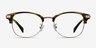 Kinjin Brown AcetateEyeglass Frames from EyeBuyDirect, Front View