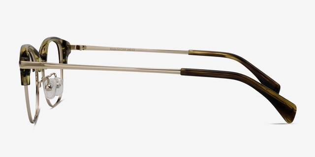 Kinjin Brown AcetateEyeglass Frames from EyeBuyDirect, Side View