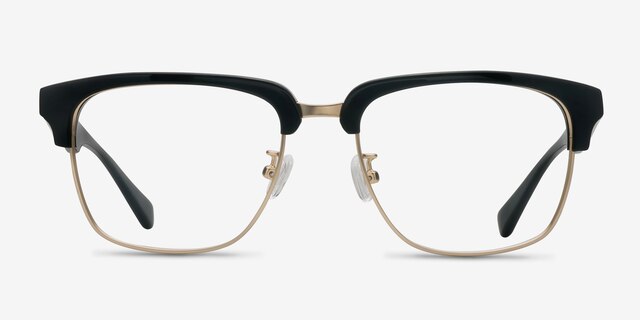 Arcade Black AcetateEyeglass Frames from EyeBuyDirect, Front View