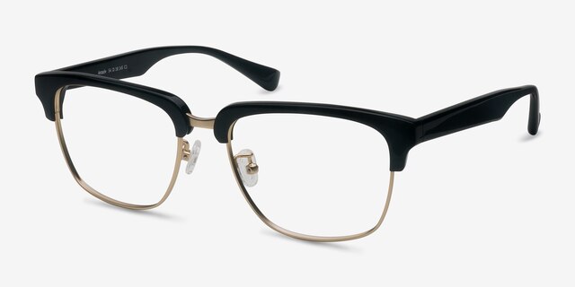 Arcade Black AcetateEyeglass Frames from EyeBuyDirect, Angle View