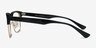 Arcade Black AcetateEyeglass Frames from EyeBuyDirect, Side View