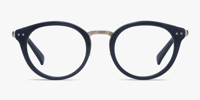 Bellefond Navy AcetateEyeglass Frames from EyeBuyDirect, Front View