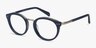 Bellefond Navy AcetateEyeglass Frames from EyeBuyDirect, Angle View