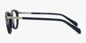 Bellefond Navy AcetateEyeglass Frames from EyeBuyDirect, Side View