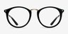 La Femme Noir AcétateMontures de lunettes de vue d'EyeBuyDirect, Vue de Face