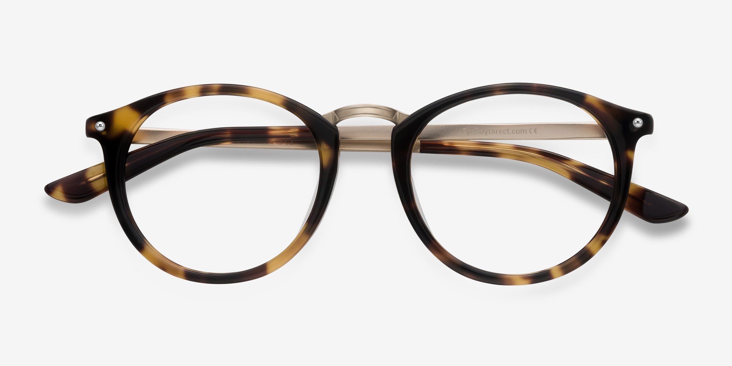 La Femme Round Gray Striped Full Rim Eyeglasses | Eyebuydirect