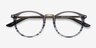 La Femme Gray Striped Acetate-metalEyeglass Frames from EyeBuyDirect, Closed View