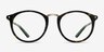 La Femme Tortoise Green AcétateMontures de lunettes de vue d'EyeBuyDirect, Vue de Face